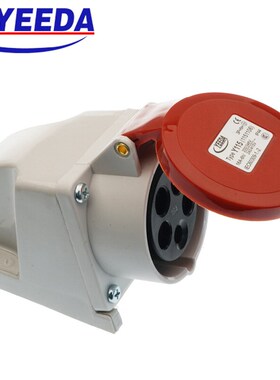 YEEDA怡达工业连接器 航空工业插头插座 3P+N+E三相五芯 16A IP44