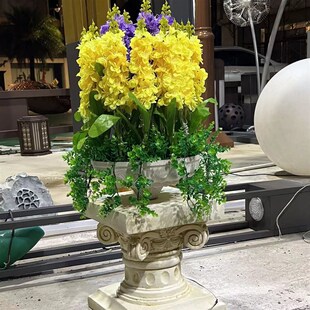 高端别墅庭院装饰罗马柱灯 公园装饰仿真花灯