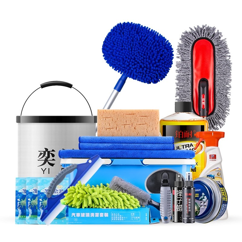 擦车拖把除尘掸子洗车套装工具组合套餐全套家用汽车实用用品大全
