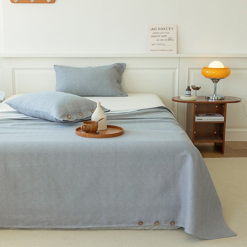 加厚老粗布纽扣款床单凉席三件套冰丝软席宿舍二件套枕套单品床单,床上用品,冰丝席,淘宝优惠券,粉丝福利购,淘宝优惠卷