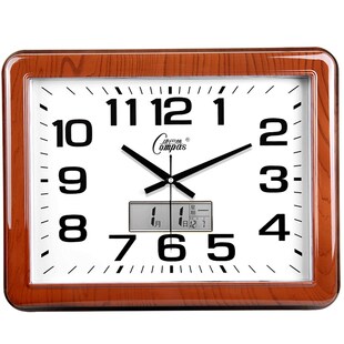 康巴丝客厅大尺寸挂钟创意静音大气时钟挂墙装饰石英钟表