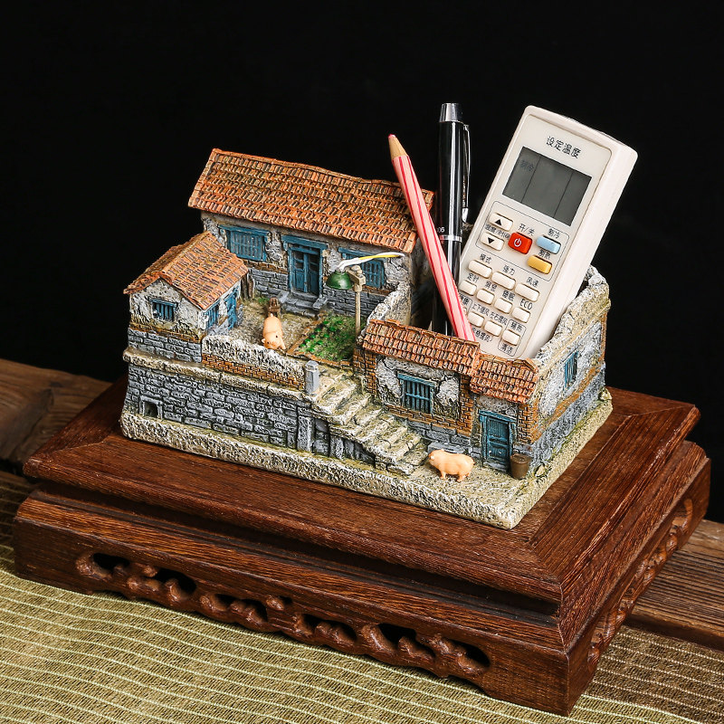 怀旧复古客厅茶几庭院装饰工艺品桌面微景观摆设老房子模型,家居饰品,装饰摆件,淘宝优惠券,粉丝福利购,淘宝优惠卷