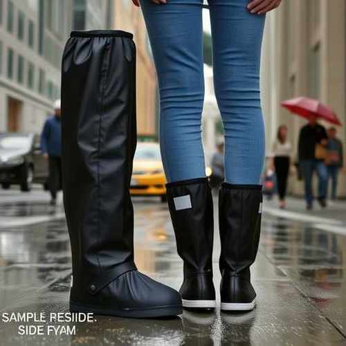 骑行高筒防雨鞋套户外加厚防水雨靴鞋套雨天用男女款防滑耐磨防沙