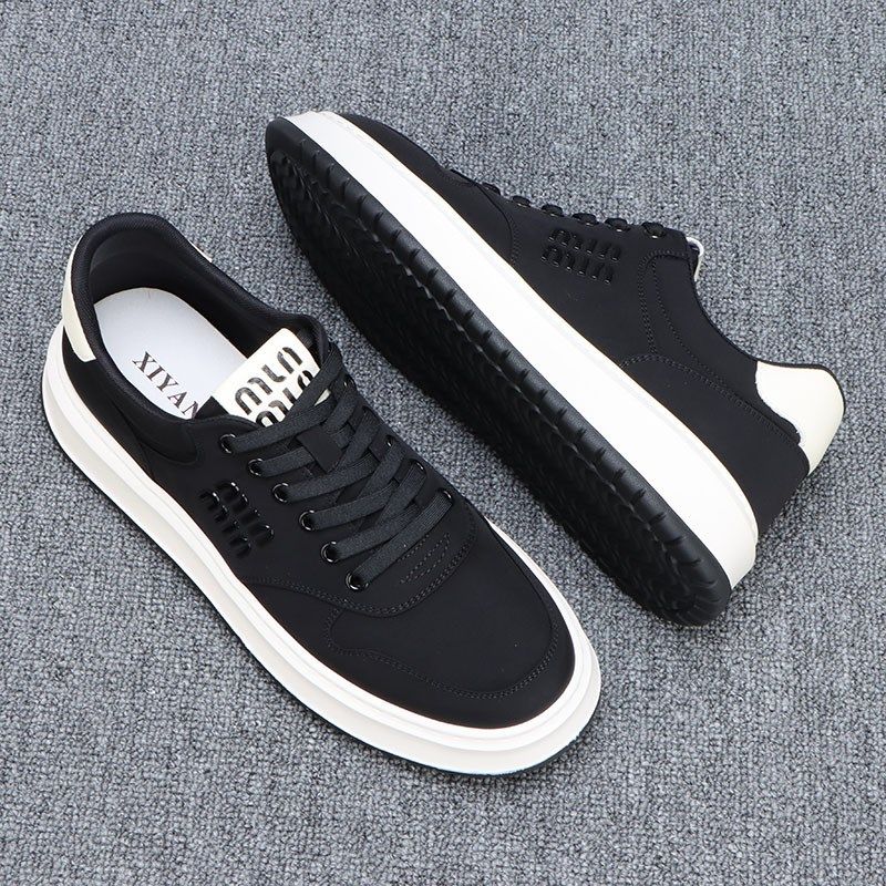 夏季透气布鞋男2025新s款潮流百搭男士休闲鞋轻便软底系带低帮板,流行男鞋,布鞋,淘宝优惠券,粉丝福利购,淘宝优惠卷