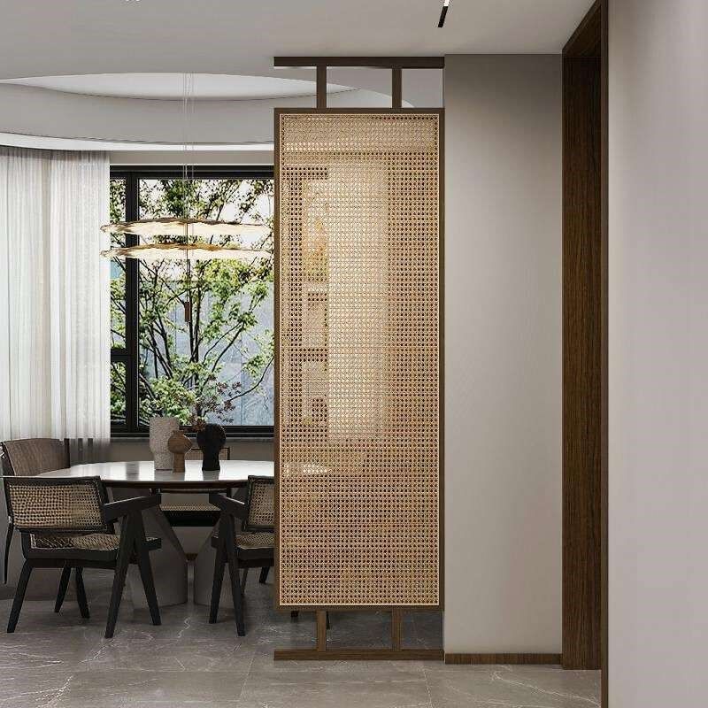 藤编实木屏风隔断折叠日式玄x关客餐厅隔断卧室折屏阳台屏风试衣,住宅家具,座屏,淘宝优惠券,粉丝福利购,淘宝优惠卷