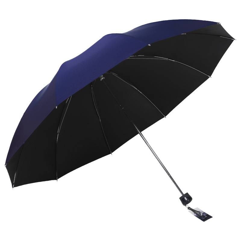 大量 天堂 33188E黑胶双人大伞 防晒折叠成人广告礼品晴雨伞