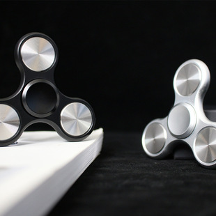 FUN HO /泄密者指尖陀螺同款金属简约静音不锈钢手指陀螺减压神器