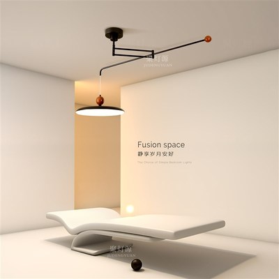 创意可移位摇臂餐厅吊灯新款2025主客厅灯led餐桌岛台全光谱灯具