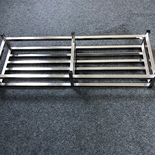 不锈钢厨房置地式置物架25cm高长方形米面架汤桶架锅架座架托架