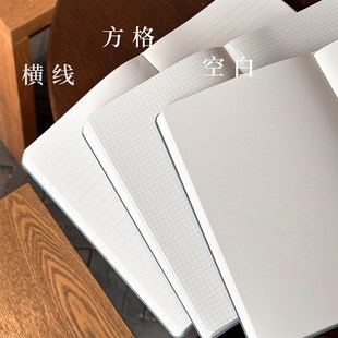 复古烫金软皮本A5横线本厚记事本笔记本学生方格本空白本工作笔记