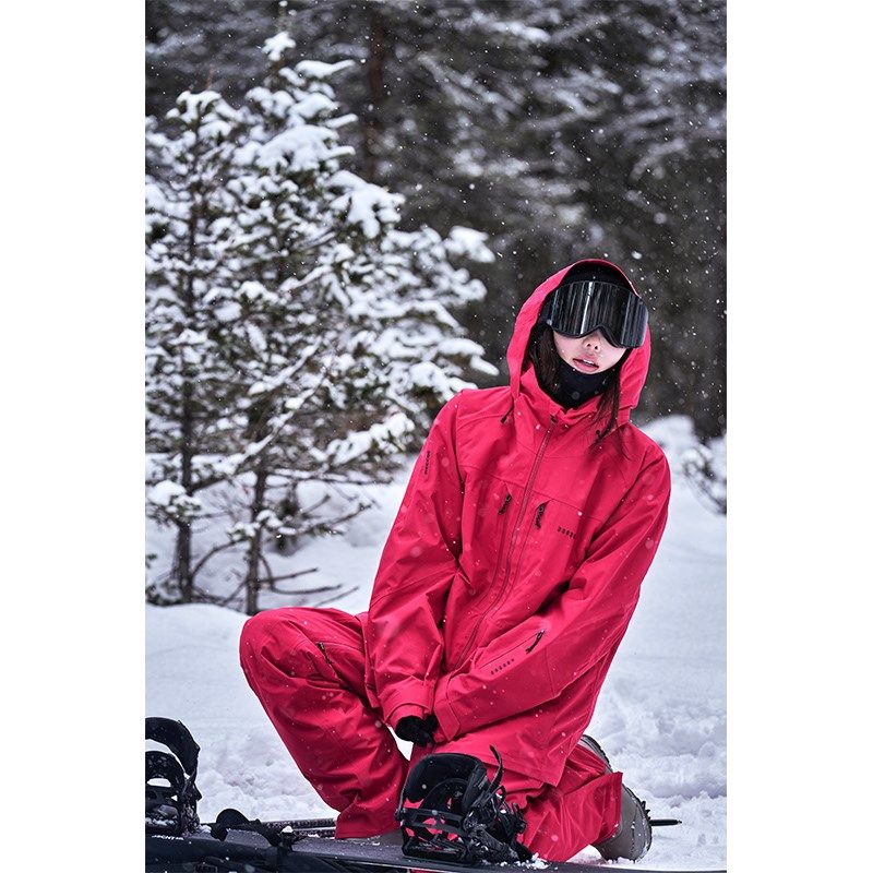 awka滑雪服女款单板专业3L全压胶防水加棉保暖防寒外套上衣男士冬