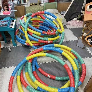 呼啦圈亲子舞儿童转圈钻圈硬管体操幼儿园舞蹈道具游戏圈3-12岁用
