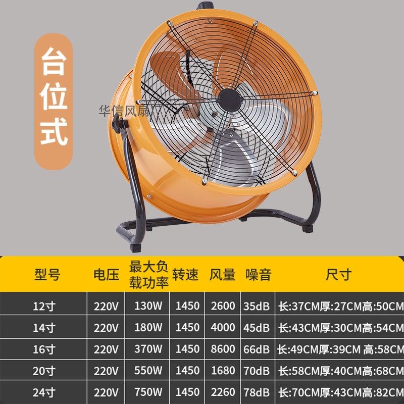 工业车间落地电风扇趴地式大功率仓库工地户外风扇商用风机排风扇,生活电器,电风扇,淘宝优惠券,粉丝福利购,淘宝优惠卷