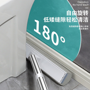 拖把家用一拖净懒人地拖头清洗桶 胶棉拖把吸水海绵拖把2023新款