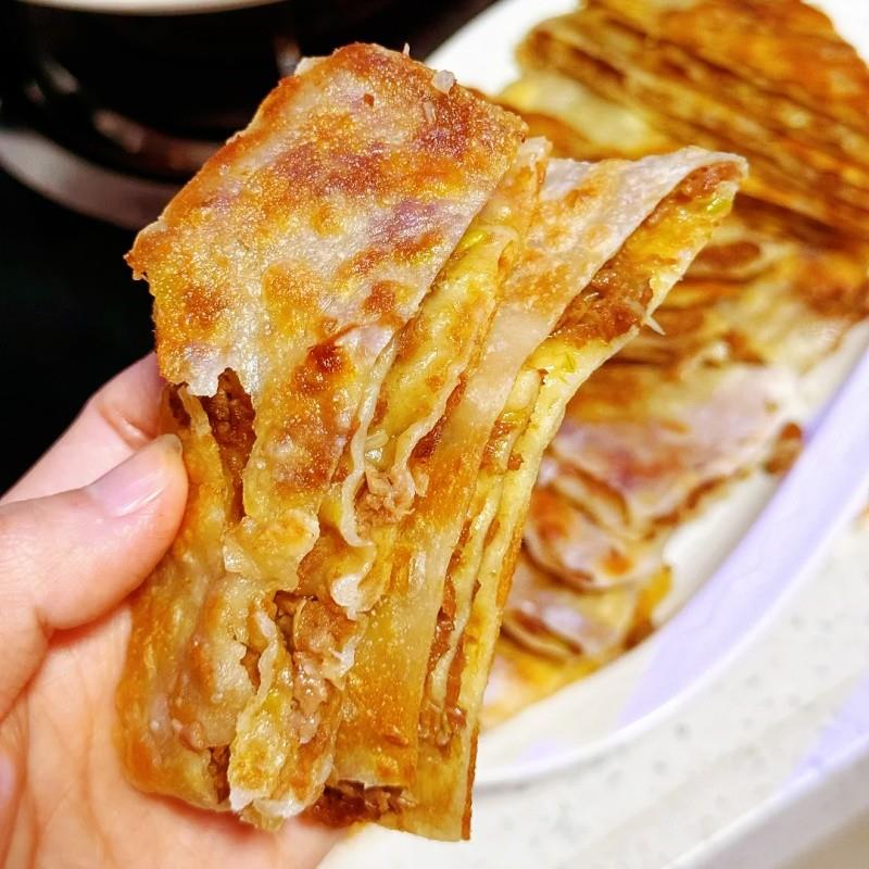 新货牛肉馅饼猪肉馅煎饼酥皮品半成品饼胚早餐营养家庭装90g1