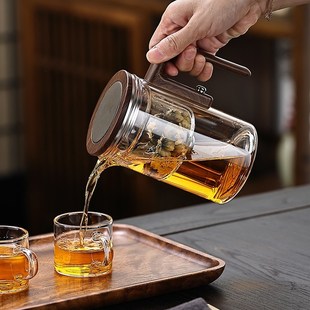 第五代茶水分离家用过滤耐热飘逸杯 高端磁吸泡茶壶2025年新款