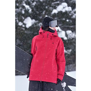 awka滑雪服女男款2025新款单板宽松防水防风3L硬壳外套上衣