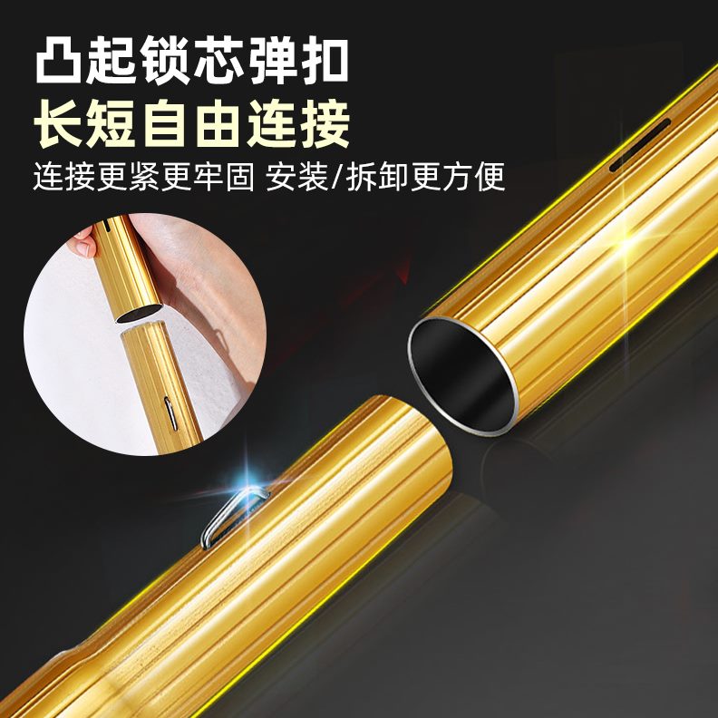 加厚铝合金多功能玻璃刮加长杆5/6/9米外墙涂水器延长杆子配件77