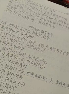 男团SEVENTEEN周边歌词本瘦金体玫瑰体行楷书初高中学生钢笔字帖