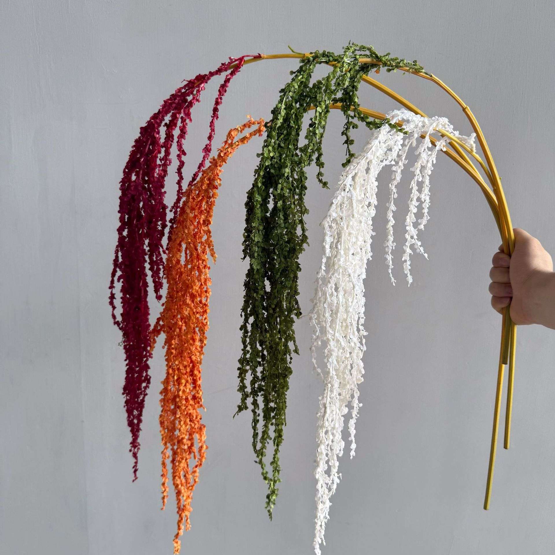 仿真 柔丽丝情人泪吊米花材软装装饰花艺婚庆永生花设计师假花