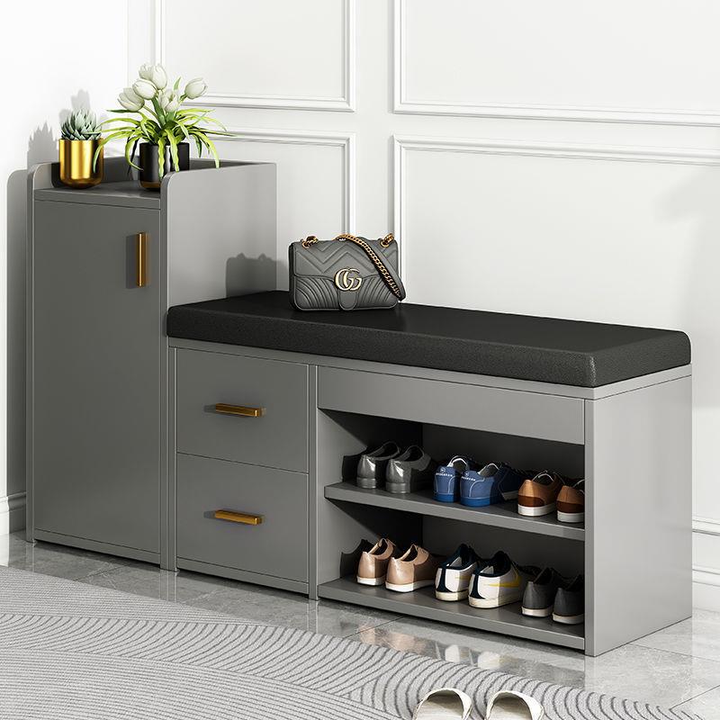 一梯一户门外鞋柜换鞋凳家用门口轻奢鞋柜可坐式入户鞋架凳一体门
