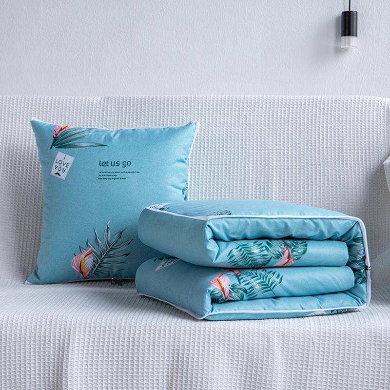 抱枕被子两用汽车靠垫二合一沙发办公室午睡被子工厂logo创意