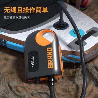 新款户外式电动车载充气泵 户外帐篷UP浆板皮划艇线充气泵120W