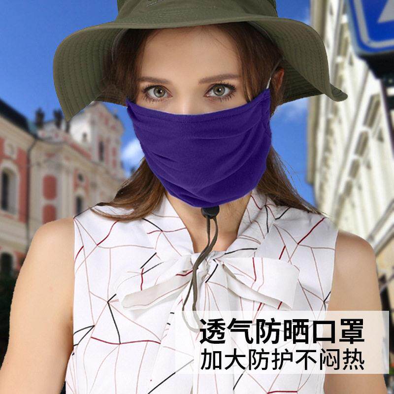 热款挂耳式防晒口罩轻薄透气防雾霾遮脸防晒防尘面罩柔软厂家定制