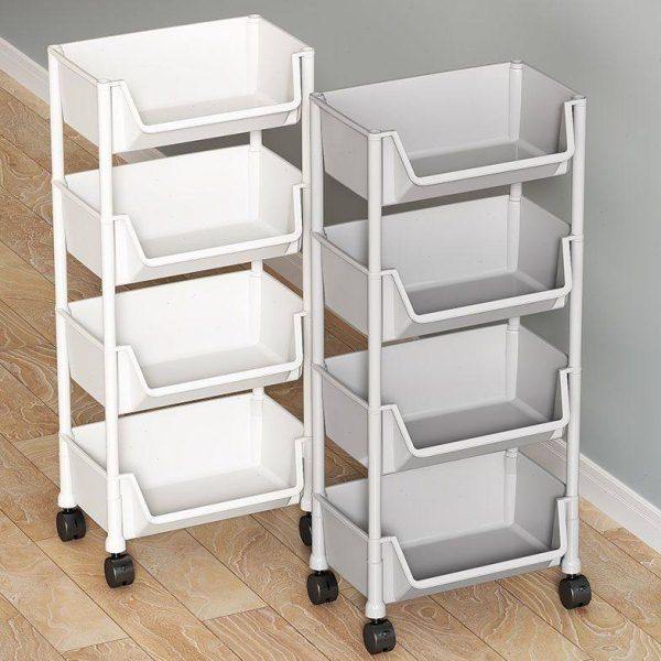 移动书架置物架落地多层带轮客厅卧室宿舍儿童小书柜小推车收纳架,收纳整理,书桌收纳置物架,淘宝优惠券,粉丝福利购,淘宝优惠卷