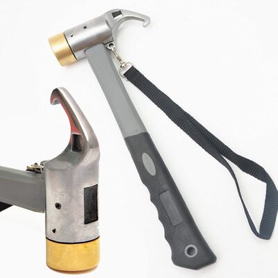 户外碳钢铜锤野营帐篷天幕地钉锤子家用榔头多功能木板拔钉器