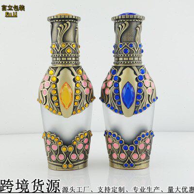 香水中东复古喷雾化妆水酒精复古合金分装装饰跨境货源