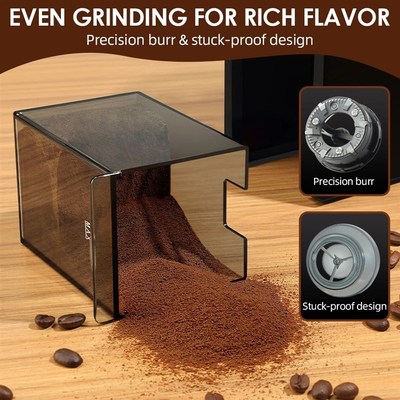 Automatic Burr Mill Coffee Grinder Electric CoffTee Bean Gri