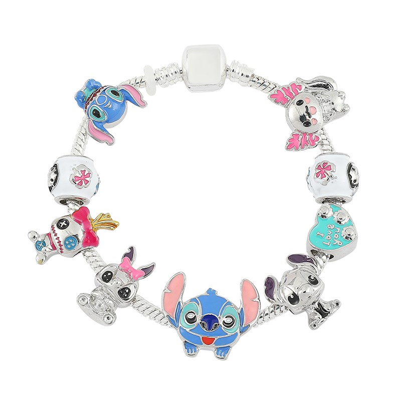 Charm Bracelet Lilo and Sztitch Jewelry for Women Kids