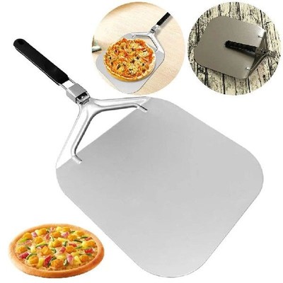 Stainlessg Steel Perforated Pizza Paddle with Foldable