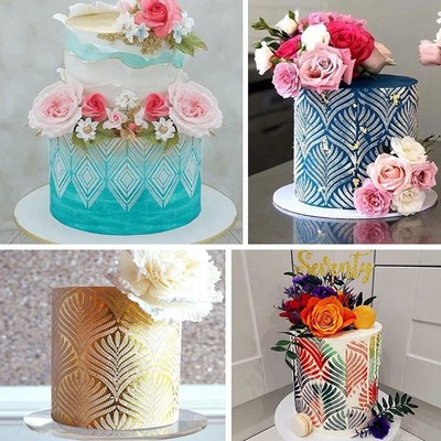 Fondant Cake Mesh Stamps Stencils EFmbossing for Decorating