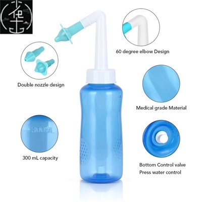 Sinus Allergies Relief Rinse CNasal Wash Bottle Irrigator
