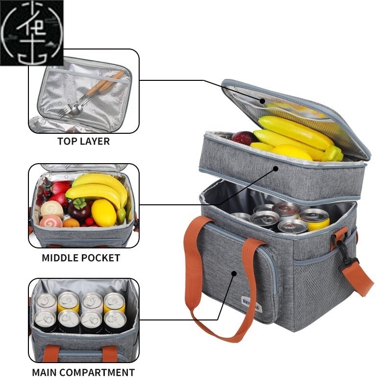 Portable Thermal Lunch Bag Picnic Food CoolePr Bags Insulate
