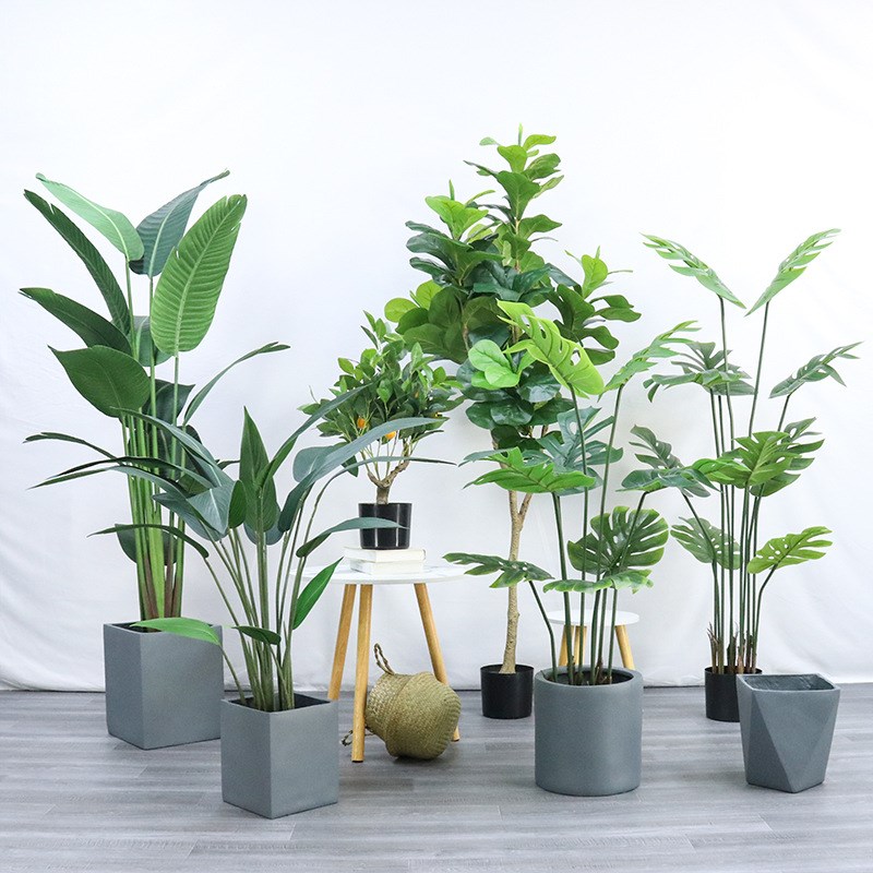 Nordic artificial green plants decoration laRrge fake tree