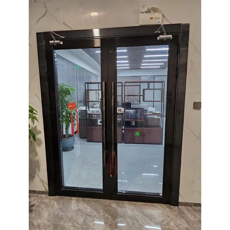 玻璃防火门 不锈钢防火玻璃门甲乙级F玻璃门酒店商场不锈钢防火门