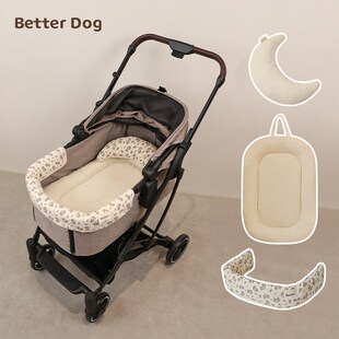 宠物推车防脏巾垫纯棉三件套猫狗狗推车套装坐垫防脏围挡内胆靠枕