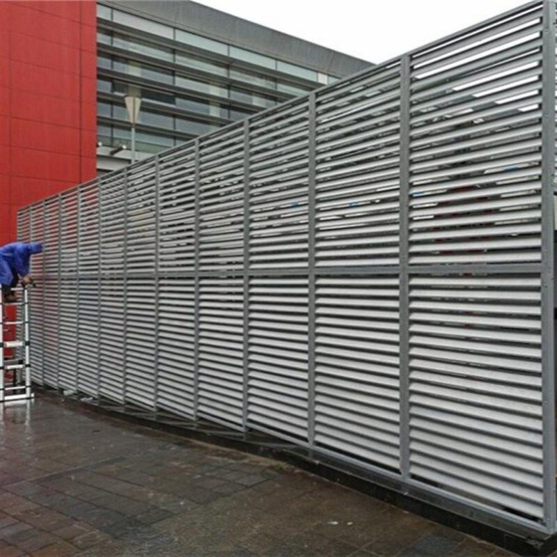 工厂定制铝合金百叶窗格栅铝合金空调外机罩子防雨保护.罩定做护