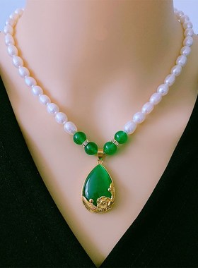 2024时尚百搭淡水珍珠项链女端庄典雅气质送闺蜜婆婆母亲节日礼物