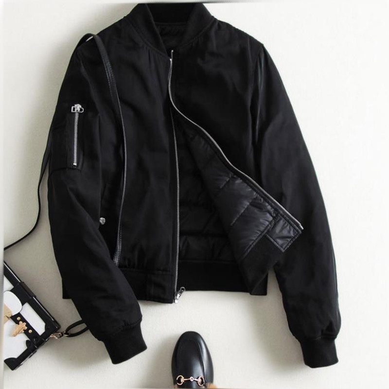 白色羽绒棉服女短款2020冬季新款韩版修身显瘦立领短外套棒球服潮