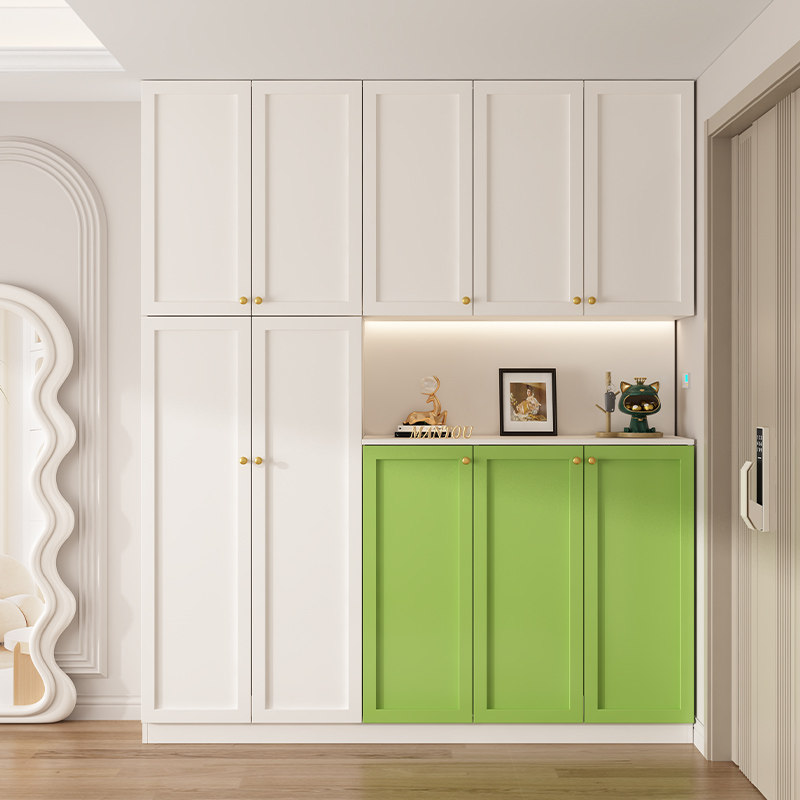 法式玄关鞋柜门厅柜实木置物柜一体靠墙间厅柜隔断储物柜落地定制,住宅家具,门厅/玄关柜/玄关架,淘宝优惠券,粉丝福利购,淘宝优惠卷