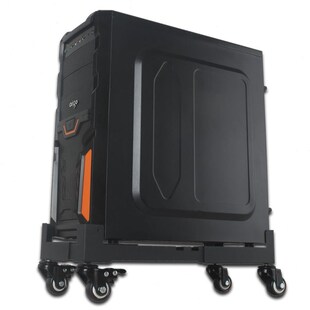 金属轮子台式电j脑主机箱拖架移动置物架底座托盘办公简约伸缩支