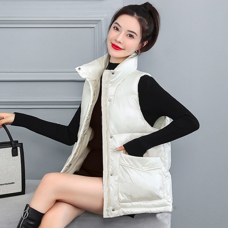 2021秋冬新款羽绒棉马甲女短款韩版坎肩外穿背心百搭无袖马夹外套,女装/女士精品,马夹,淘宝优惠券,粉丝福利购,淘宝优惠卷