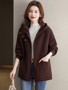 2024新款女士中长款外套春秋款初冬大码卫衣秋冬棒球服秋季深秋装