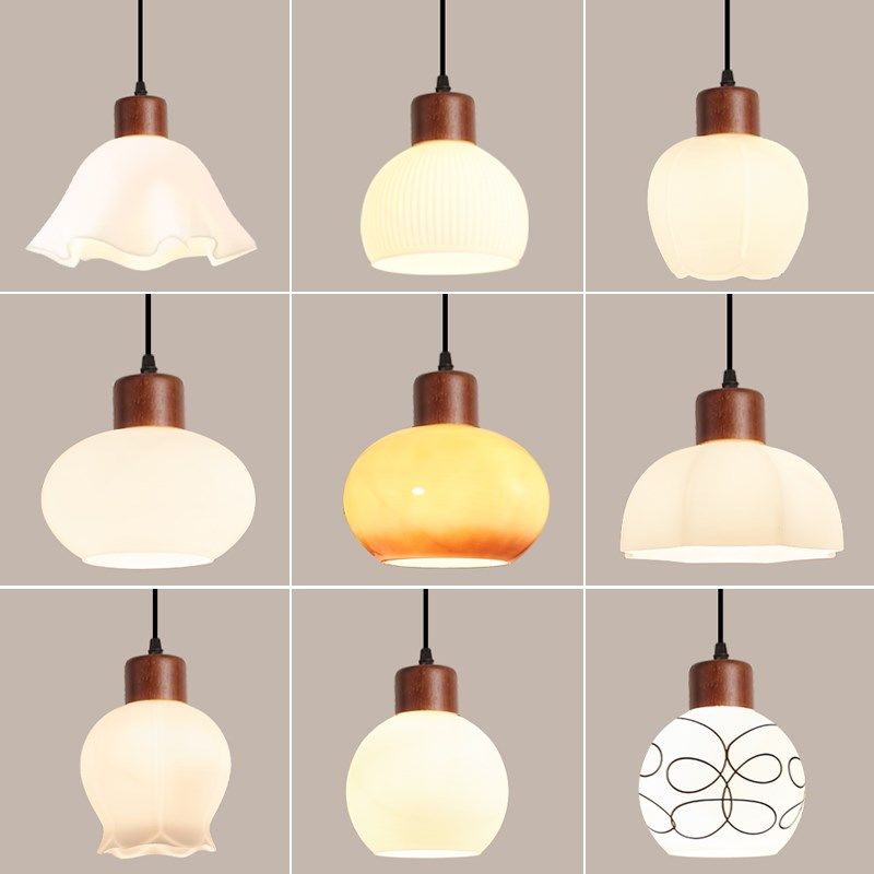 原木中古餐厅吊灯北欧简约胡桃木餐桌吧台灯日式奶油风小吊线灯,家装灯饰光源,餐厅吊灯,淘宝优惠券,粉丝福利购,淘宝优惠卷
