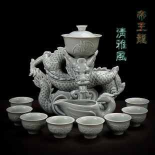 家用办公创意复古半全自动懒人茶壶功夫冲泡茶器 自动茶具茶杯套装