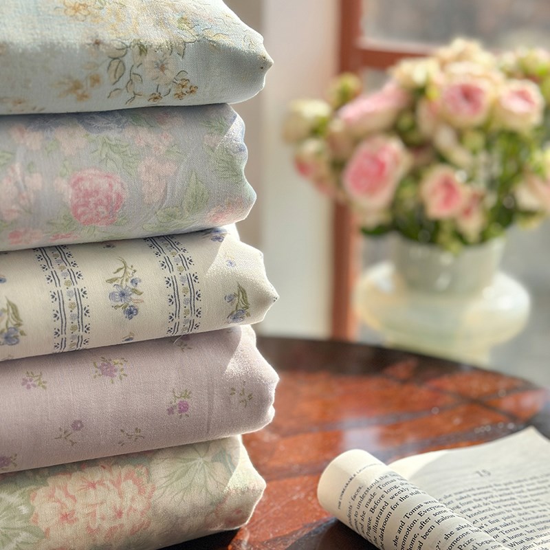 A类纯棉有氧双层纱被套单件春夏季小清新全棉纱布床单被罩三4件套